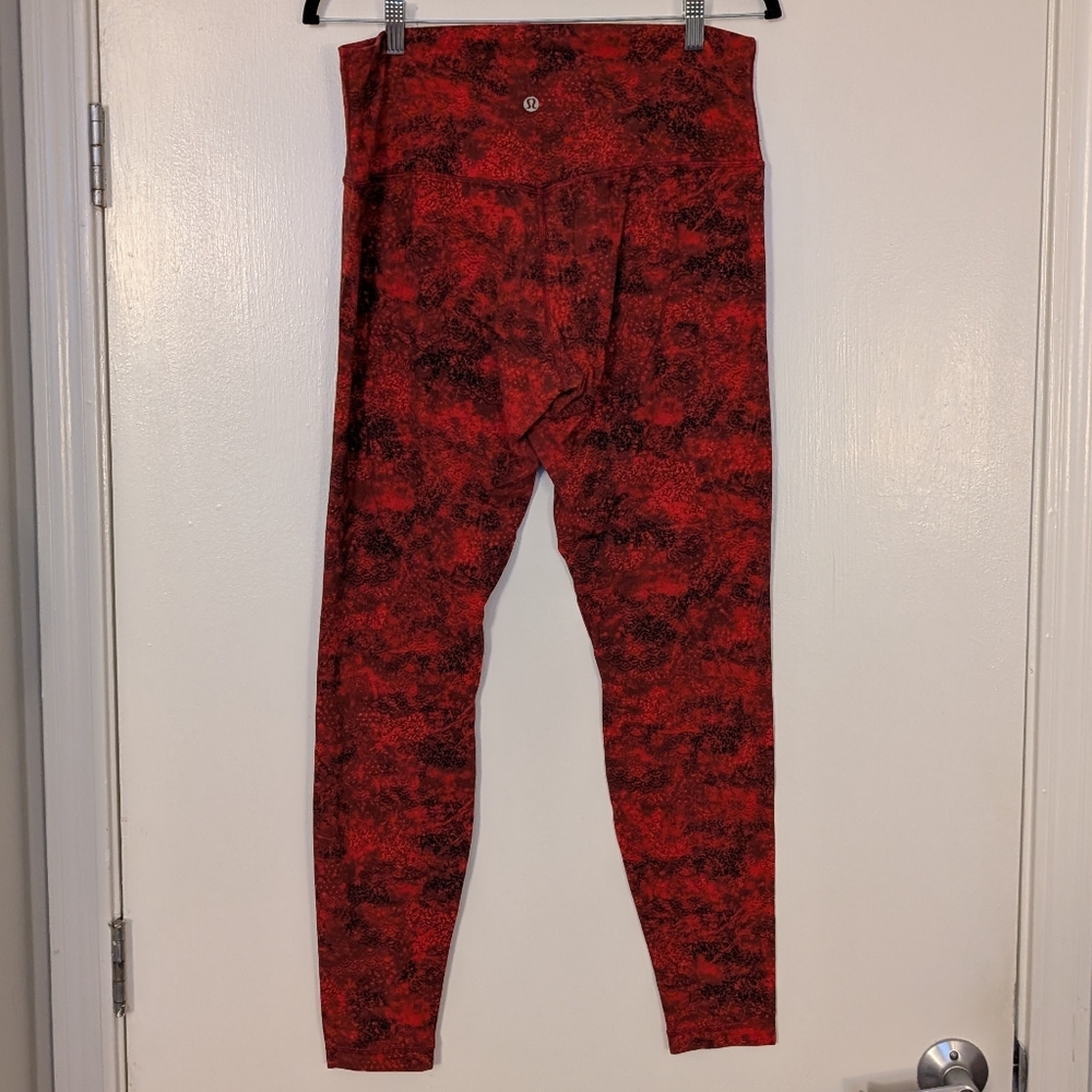 Lululemon Align Leggings 25" - Red Chinese New Year sz 12